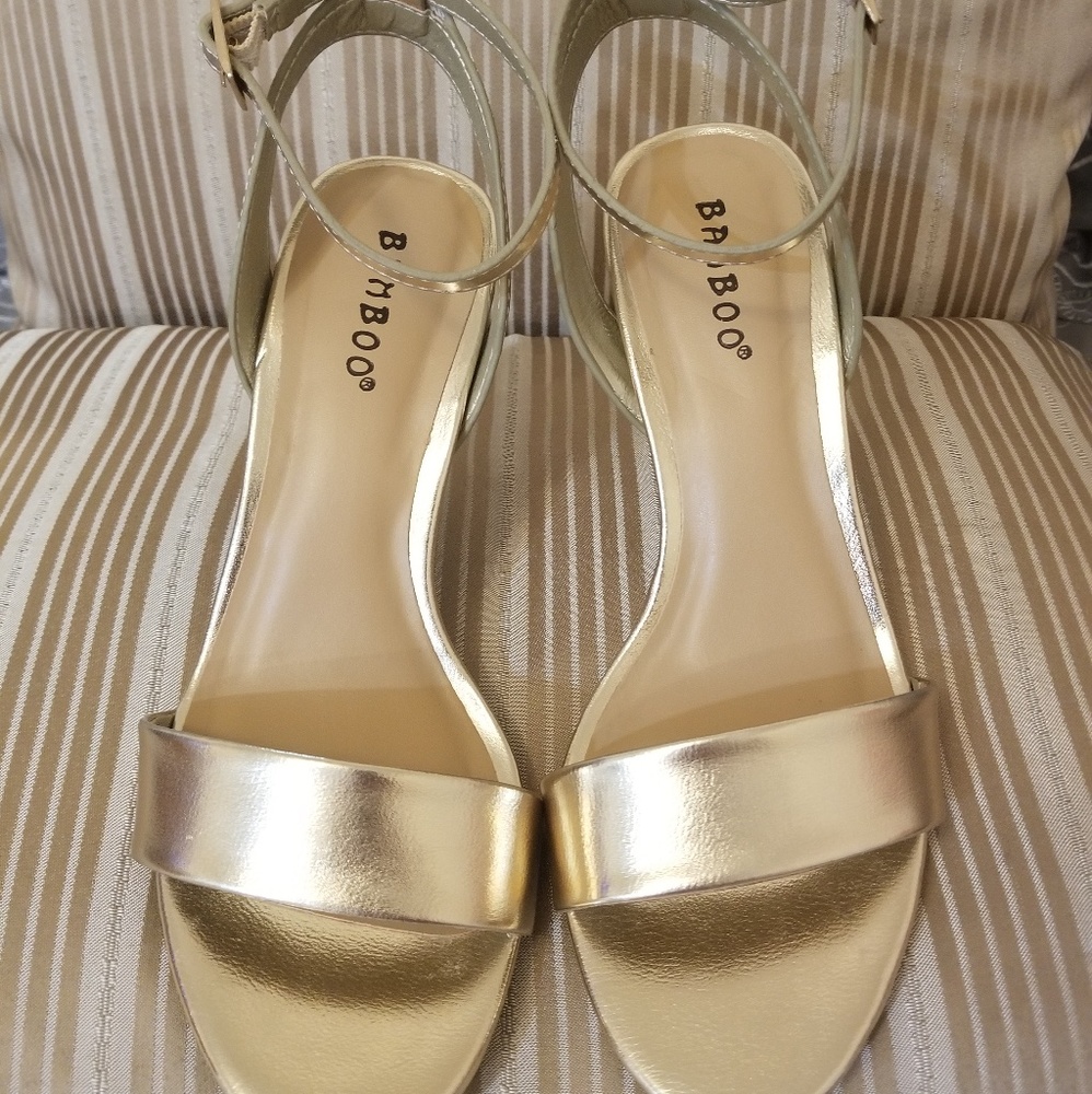 Bamboo Gold High Heels